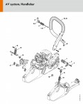 Stihl MS 251 C-BE Quick Chain Tensioner ErgoStart Easy2Start Gasoline Chainsaw Spare Parts